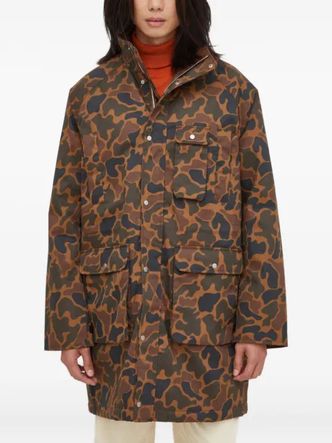 Les Deux camouflage-pattern padded coat Brown LDM620062
