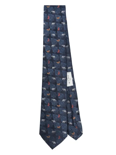 ETRO patterned tie Blue MASA0001AQ083
