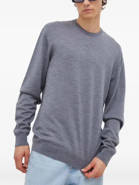 Les Deux crew-neck embroidered sweater Grey LDM310094