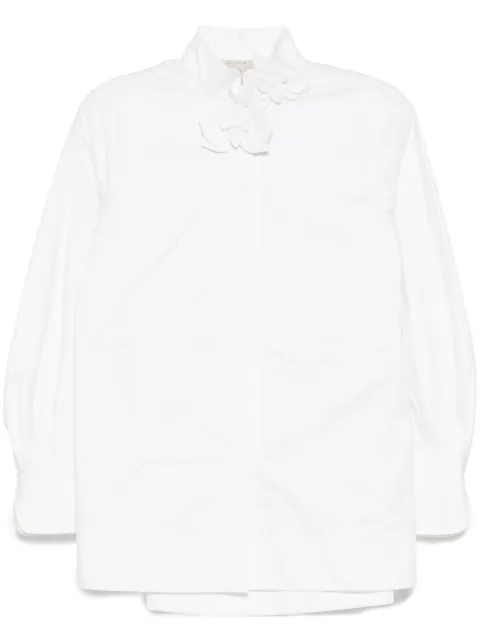 SHIATZY CHEN flower-embellished shirt White 641511