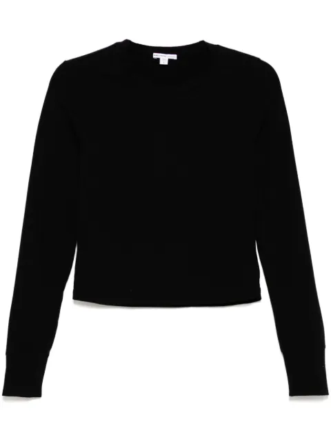 James Perse cropped long-sleeved T-shirt Black WMTP3925