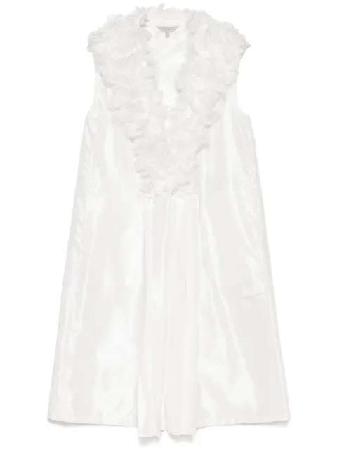 SHIATZY CHEN embroidered tulle coat White 640694