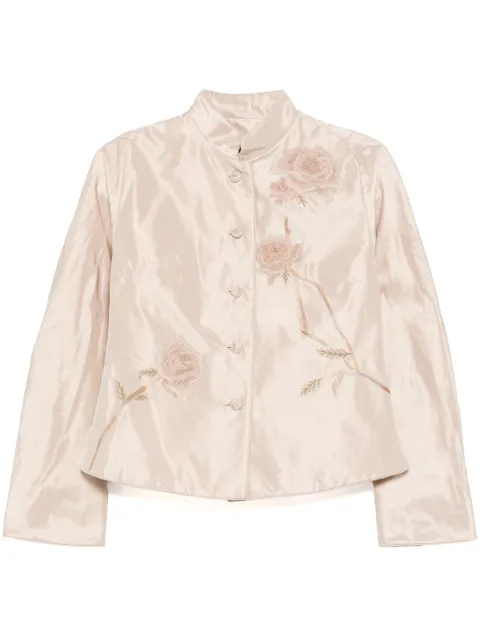SHIATZY CHEN Libre Collection mandarin collar cotton jacket Neutrals 640086