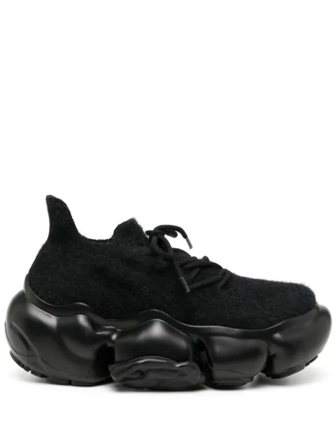 GROUNDS Moopie Hairy sneakers Black MOOPIEHAIRY