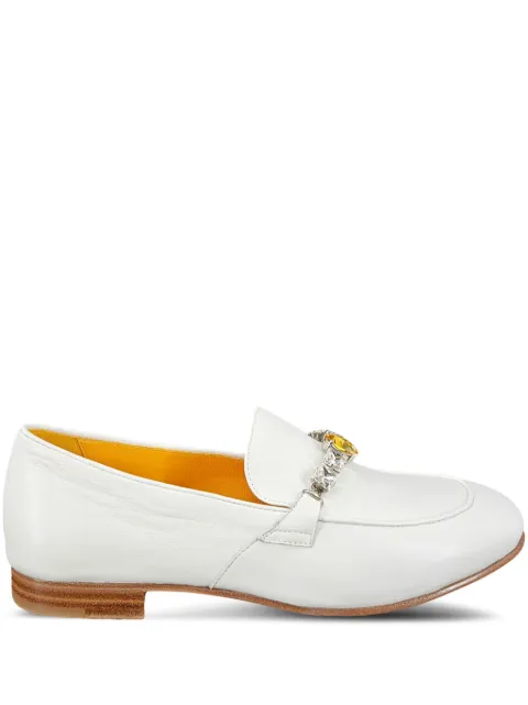 Madison Maison jewelled loafers White MD54