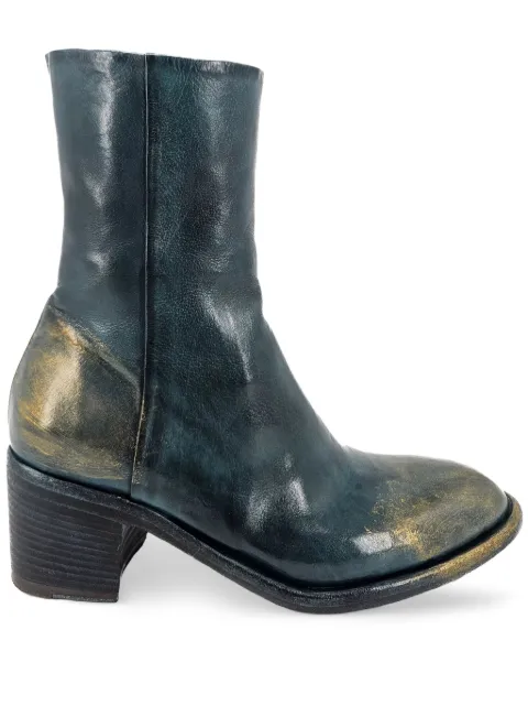 Madison Maison leather ankle boots Blue KFED5216