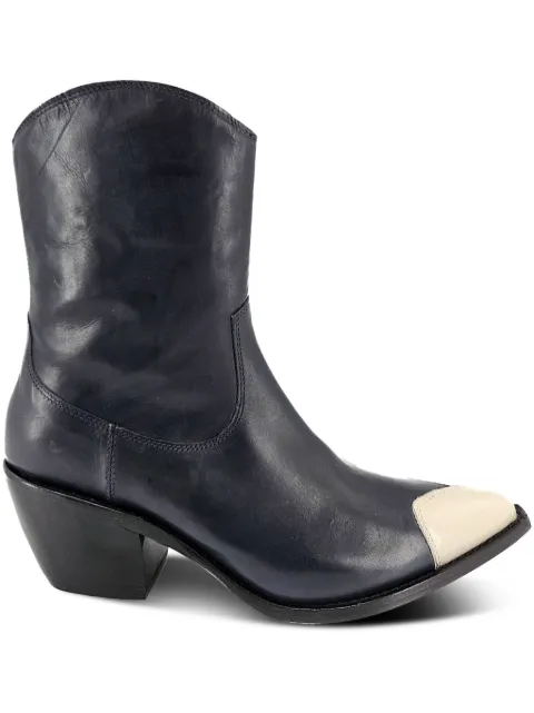 Madison Maison heart toe cowboy boots Blue 3227