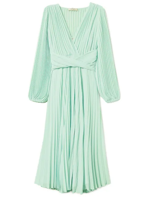 TWINSET pleated maxi dress Green 251TP2330