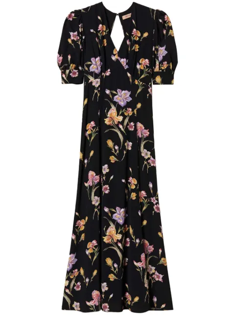 TWINSET floral-print crepe dress Black 251TP2770