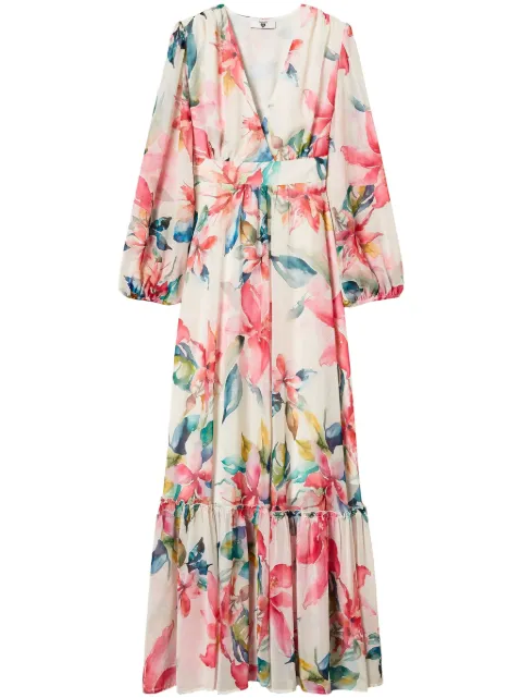 TWINSET floral-print maxi dress White 251LB2ZHH