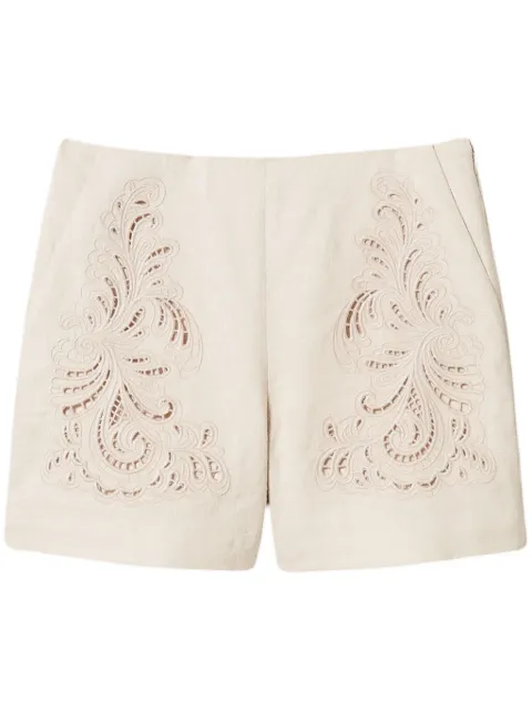 TWINSET embroidered shorts Neutrals 251TP2162