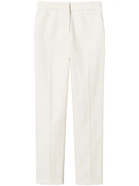 TWINSET straight-leg gabardine trousers White 251TP2211