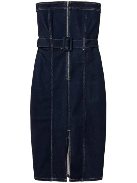 TWINSET denim bustier dress Blue 251AP2350