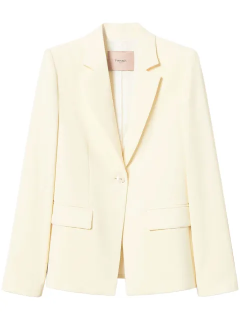 TWINSET crepe blazer Neutrals 251TP2100