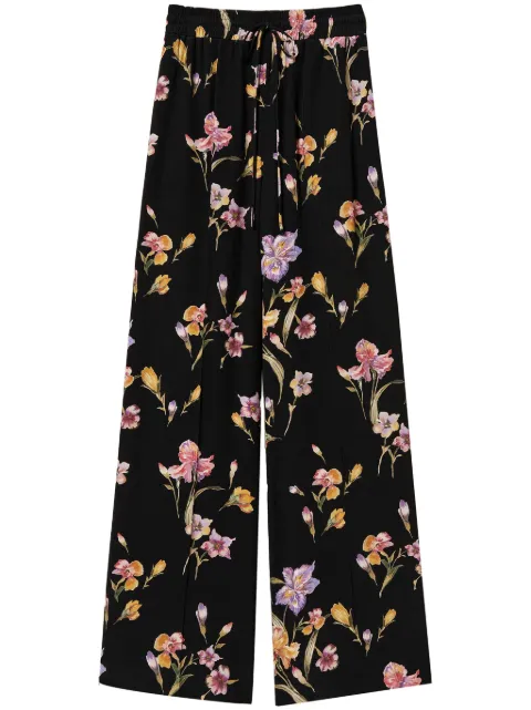 TWINSET floral-print trousers Black 251TP2776