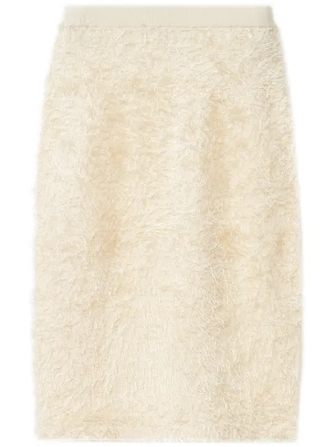 Fabiana Filippi textured-finish midi skirt Neutrals GND265F405L1660000