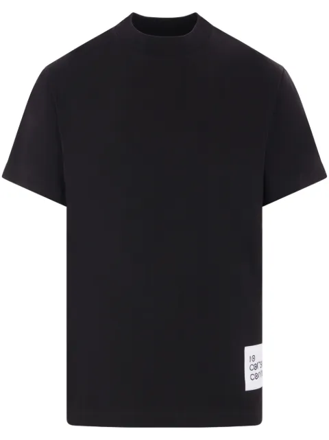 10 CORSO COMO logo-patch cotton T-shirt Black CCTSLABELLOGO