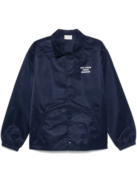 Drôle De Monsieur La Veste Slogan jacket Blue JT183PA014