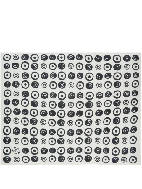 10 CORSO COMO Circles-print linen towel (55cm x 70cm) White CCHLS001T002
