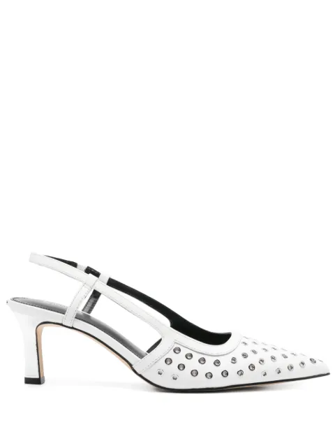 Michael Michael Kors 60mm eyelet slingback pumps White 40R5ALMP3L