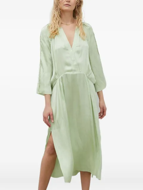 Day Birger Et Mikkelsen Tess V-neck midi dress Green DAY65242538
