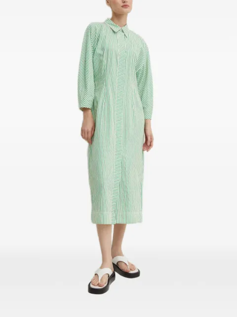 Day Birger Et Mikkelsen Laurie striped midi dress Green DAY65243267