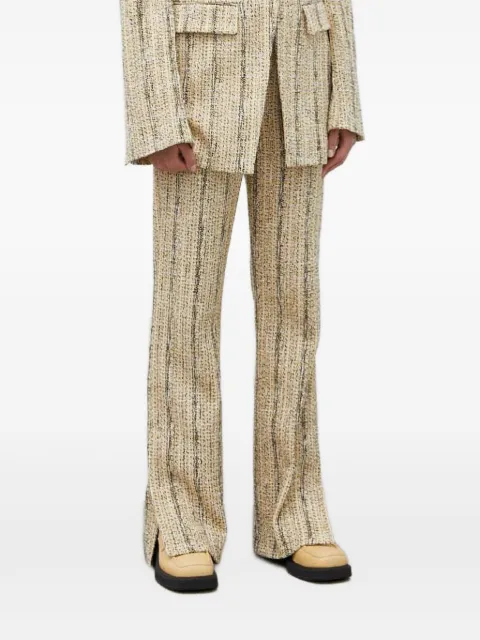 Day Birger Et Mikkelsen slit-detailed tweed trousers Neutrals DAY65242493