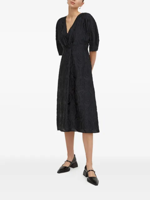 Day Birger Et Mikkelsen v-neck floral-pattern midi dress Black DAY65242942