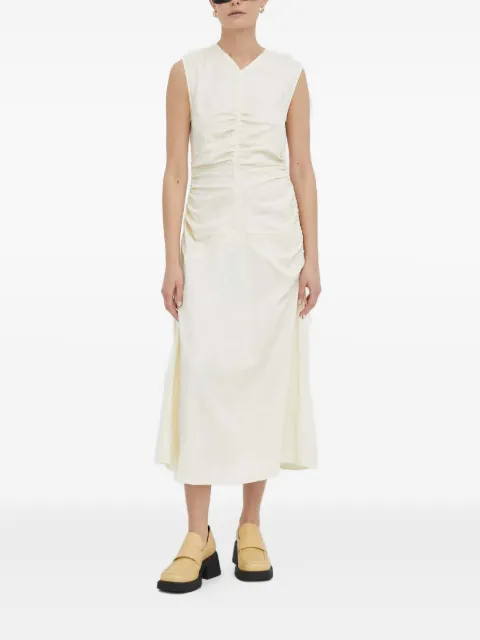 Day Birger Et Mikkelsen gathered midi dress White DAY65242424