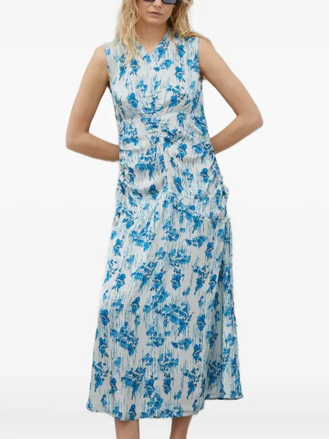 Day Birger Et Mikkelsen floral gathered midi dress White DAY65242425