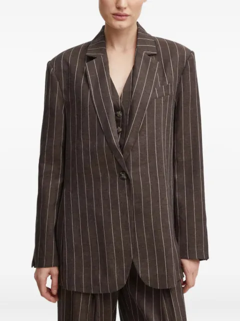 Day Birger Et Mikkelsen striped single-breasted blazer Brown DAY65243233