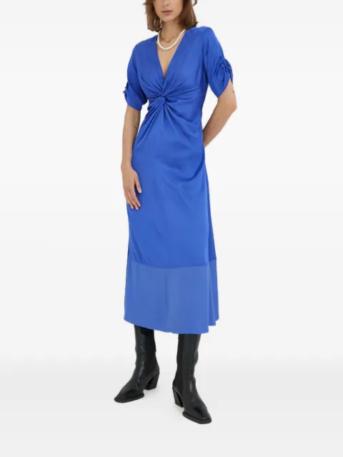 Day Birger Et Mikkelsen knot-detail maxi dress Blue DAY65242616