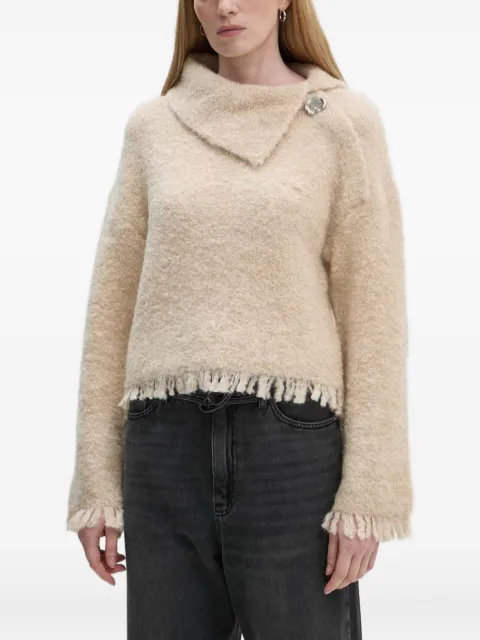 Day Birger Et Mikkelsen Gillian fringed sweater Neutrals DAY65243486