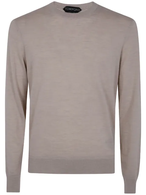 TOM FORD wool crew-neck sweater Neutrals KCL006YMW070S25