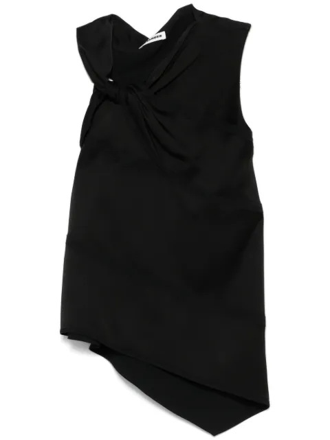 Jil Sander satin blouse Black J01NC0162J76018