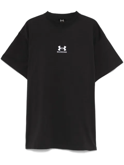 Balenciaga x Under Armour® logo-embroidered T-shirt Black 787349TRVB7