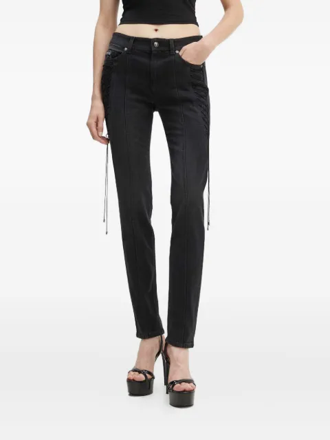 Versace Jeans Couture lace-up jeans Black 77HAB501DW060F19