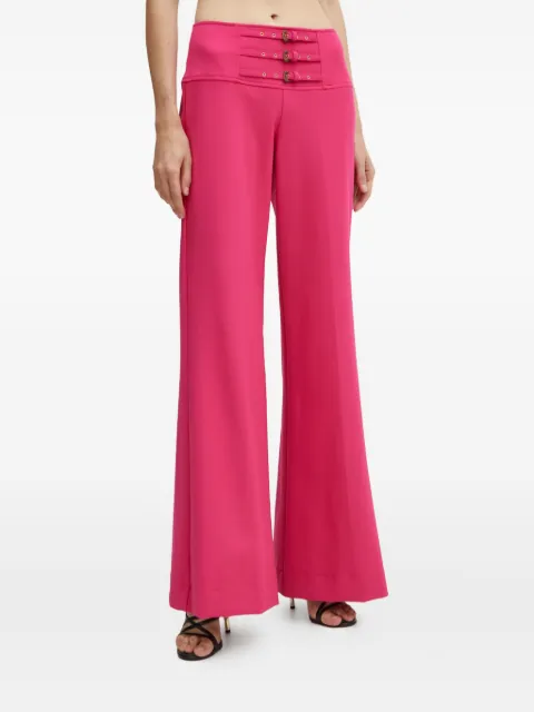 Versace Jeans Couture buckle-detail trousers Pink 77HAA116N0394