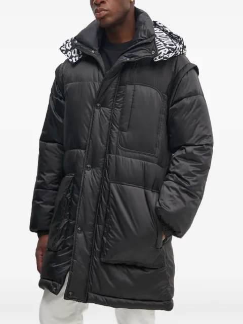 Versace Jeans Couture hooded padded coat Black 77GAS428CQD61