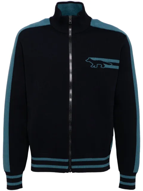 Maison Kitsuné zip-up sweater Blue NM00503KM0327P446