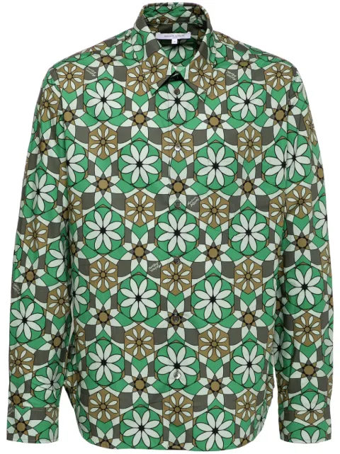 Maison Kitsuné floral-print shirt Green MM00416WC5026P377