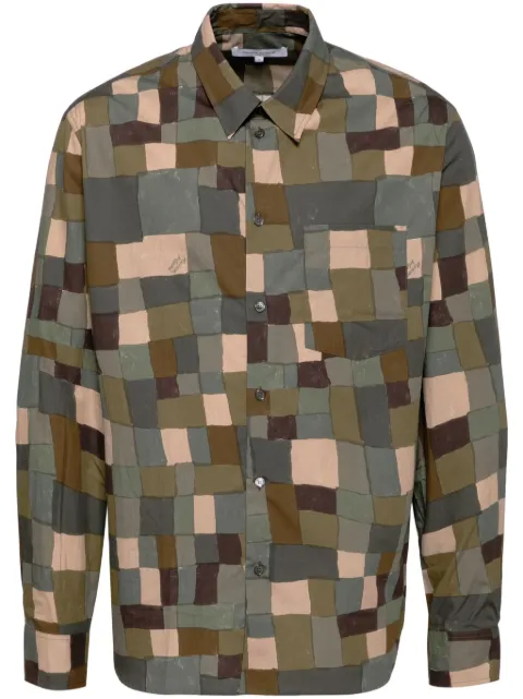 Maison Kitsuné geometric-print shirt Brown MM00416WC50250005