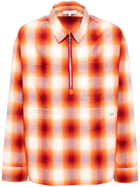 Maison Kitsuné plaid-check shirt Orange NM00402WC5018B666