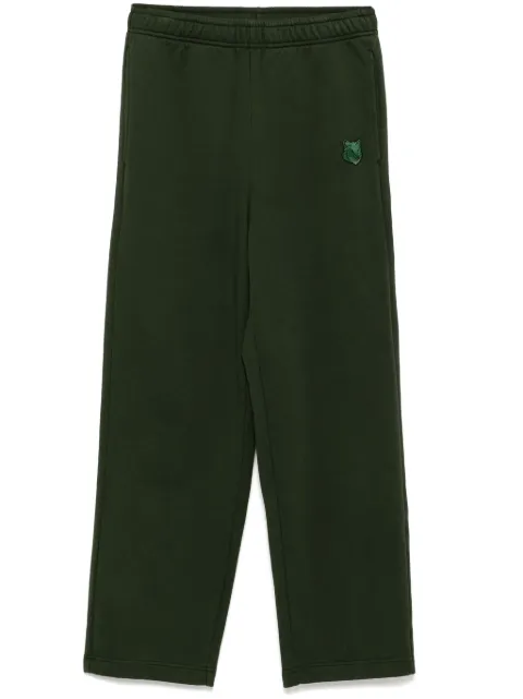Maison Kitsuné bold fox head patch pants Green NM01111KM0001P391