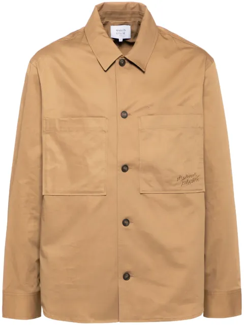 Maison Kitsuné cotton shirt Brown MM00401WW0078P245