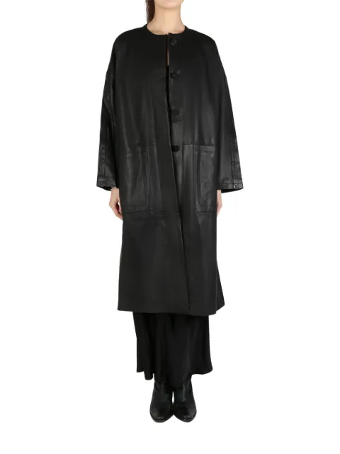 ATELIER NEW YORK leather coat Black ATFW0DY1009