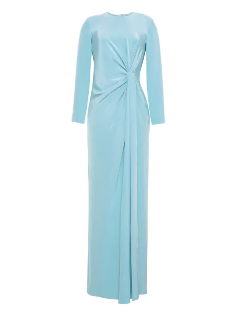 Adam Lippes draped silk maxi dress Blue R25709SE