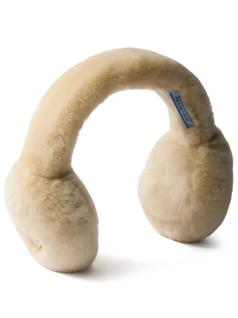 Prada shearling earmuffs Neutrals 1HP6052EC9