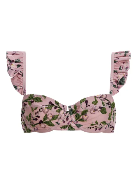 Agua By Agua Bendita Kiwi Wisteria bikni top Pink 17539