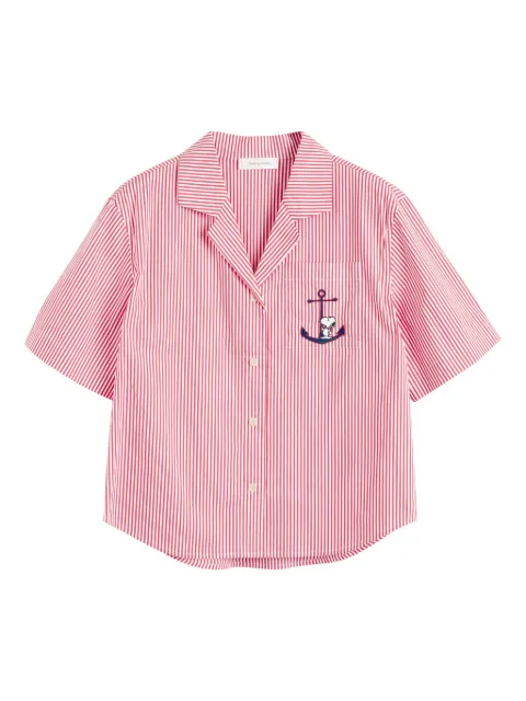 Chinti & Parker x Peanuts Snoopy Anchor pyjama set Red NSS2503REDWHITE